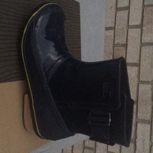 Sorel Slim boot Pull on Glow Rain boots Navy Blue - Picture 10 of 16